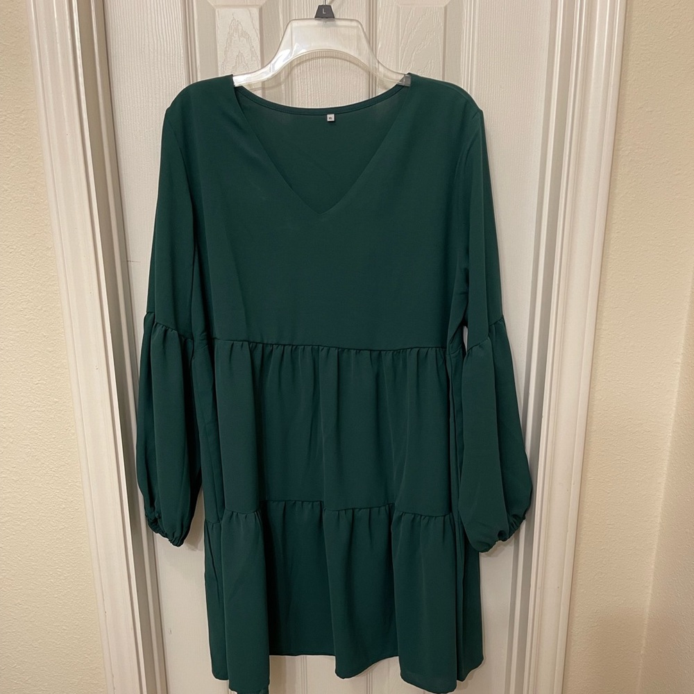 Green Flowy Dress